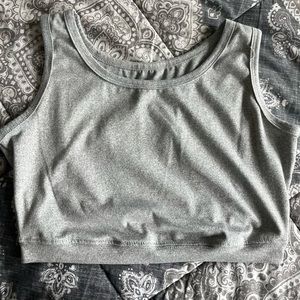 grey crop top